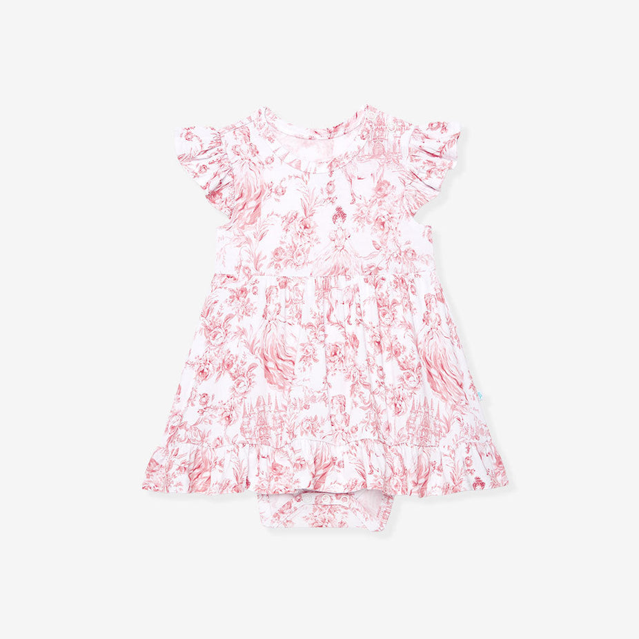 Antoinette Ruffled Twirl Bodysuit Dress