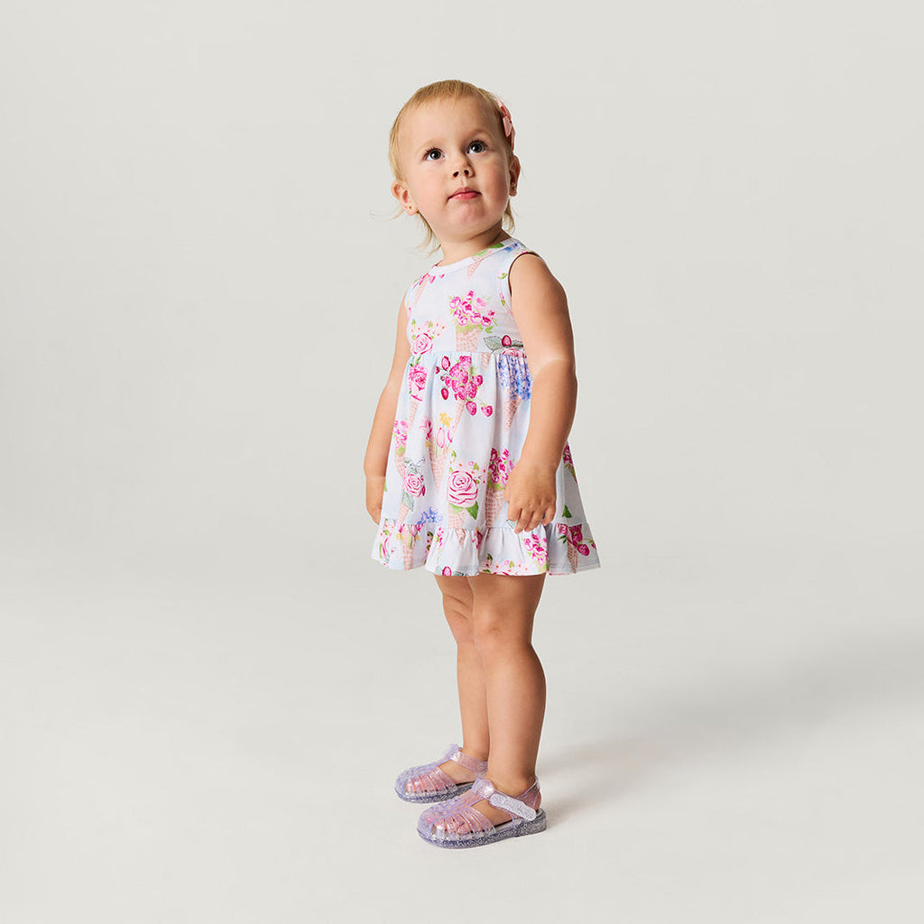 Isolde Racerback Ruffled Bodysuit Dress