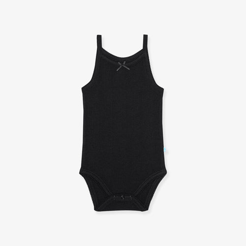 Black Pointelle Bodysuit
