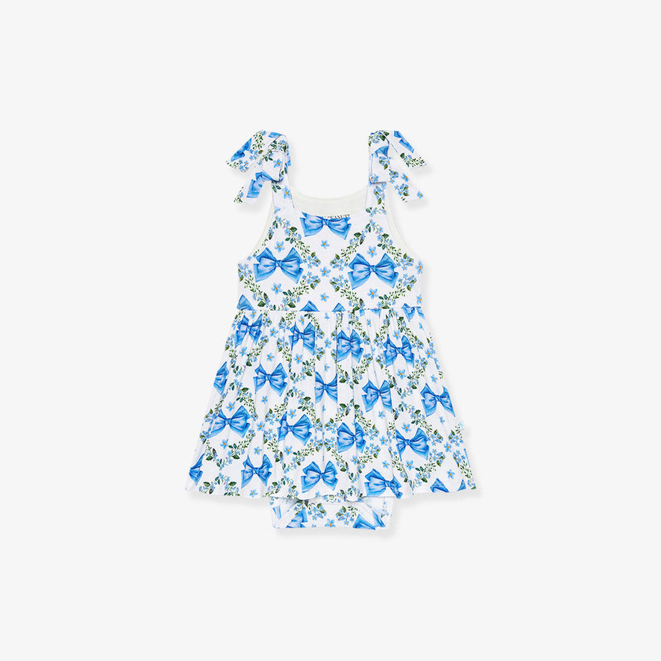 Emersyn Bow Babydoll Bodysuit Dress