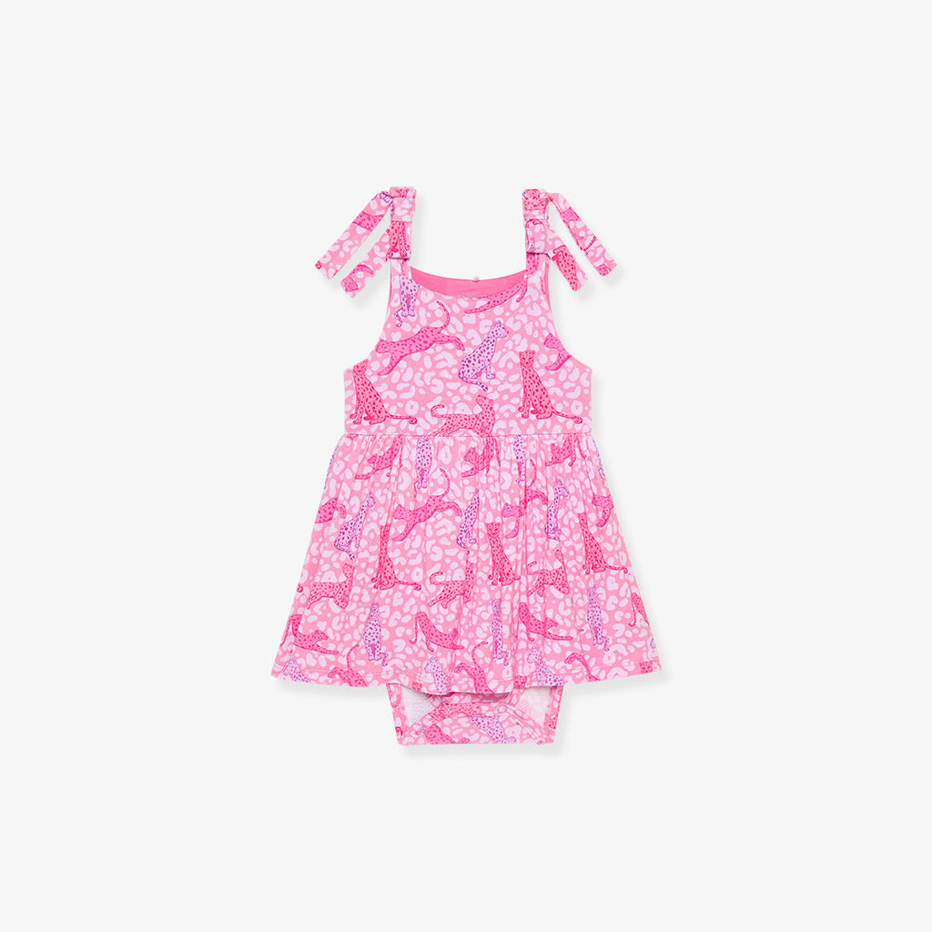 Le Chat Bow Babydoll Bodysuit Dress