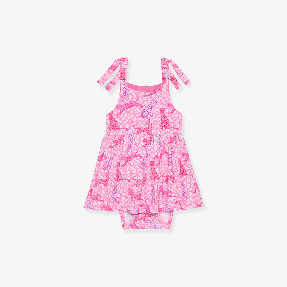 Le Chat Bow Babydoll Bodysuit Dress