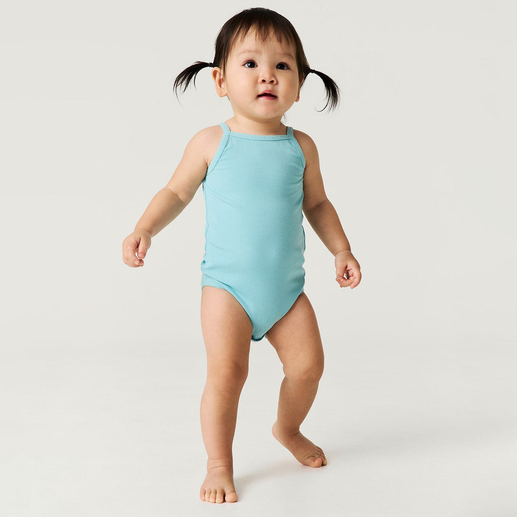 Tibetan Stone Premium Knit Rib Scallop Bodysuit