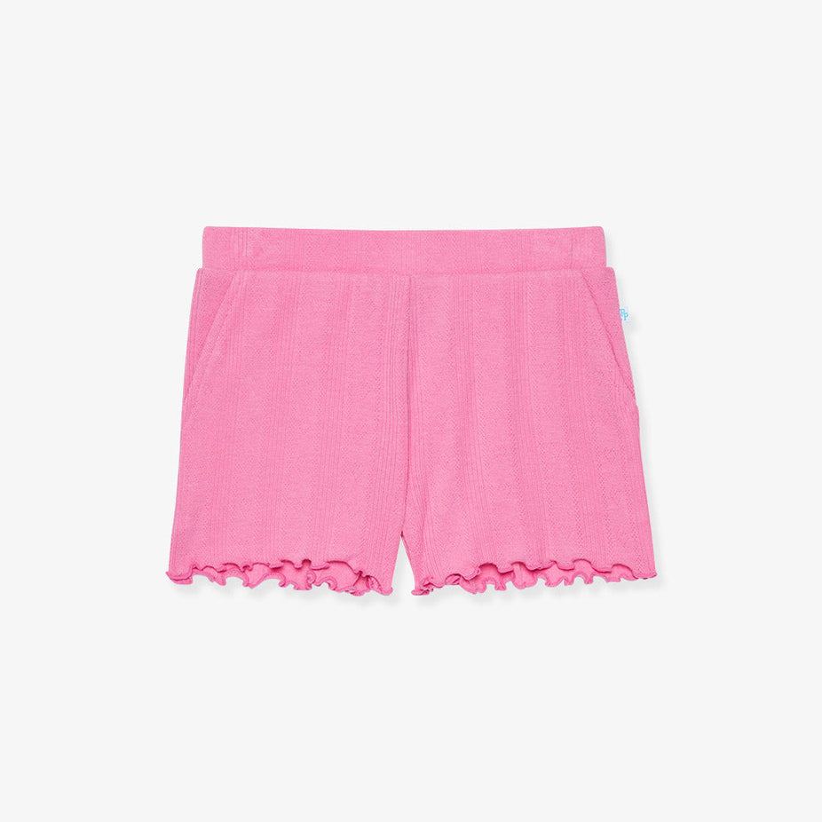 Cruisin' Pink Pointelle Shorts