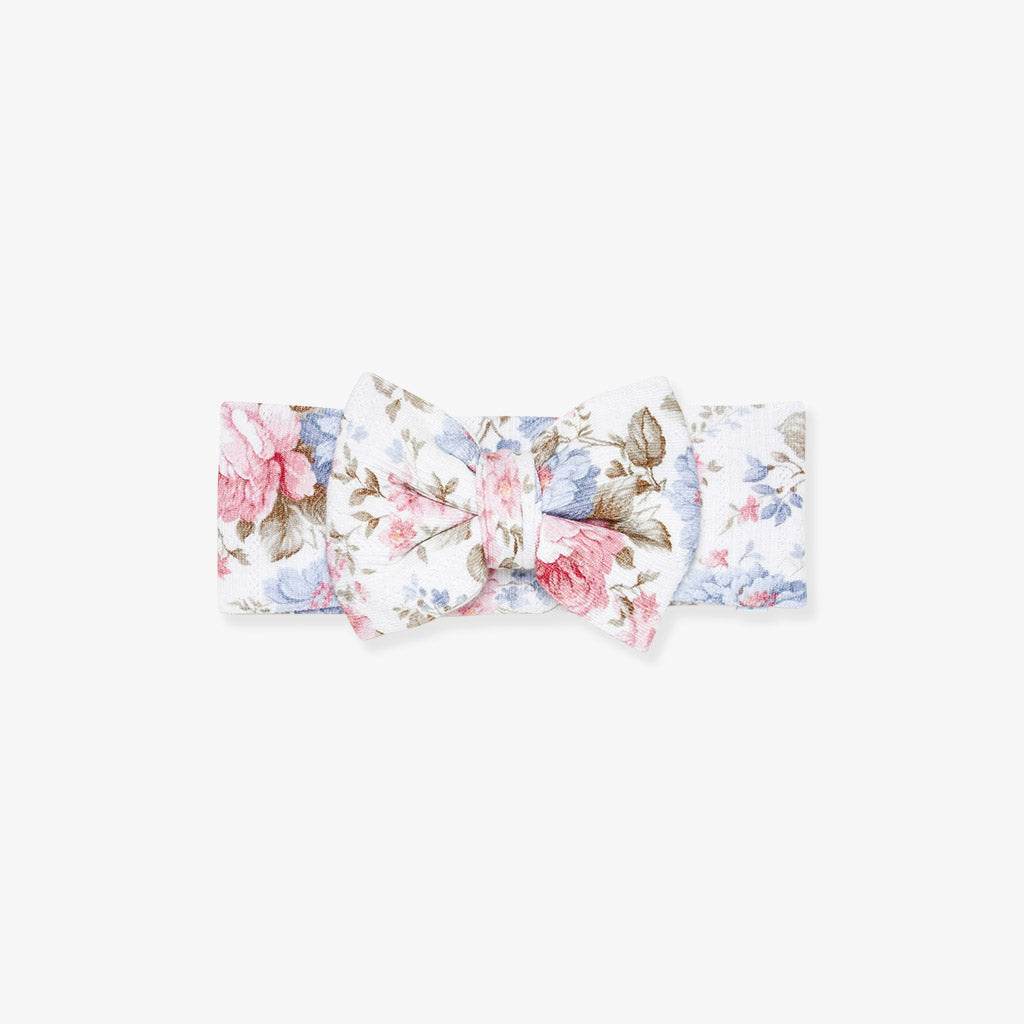 Etta Pointelle Luxe Bow Headwrap