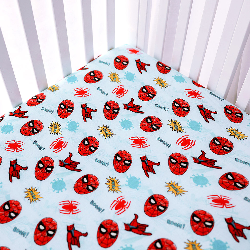 Marvel Friendly Neighborhood Spider-Man Crib Sheet