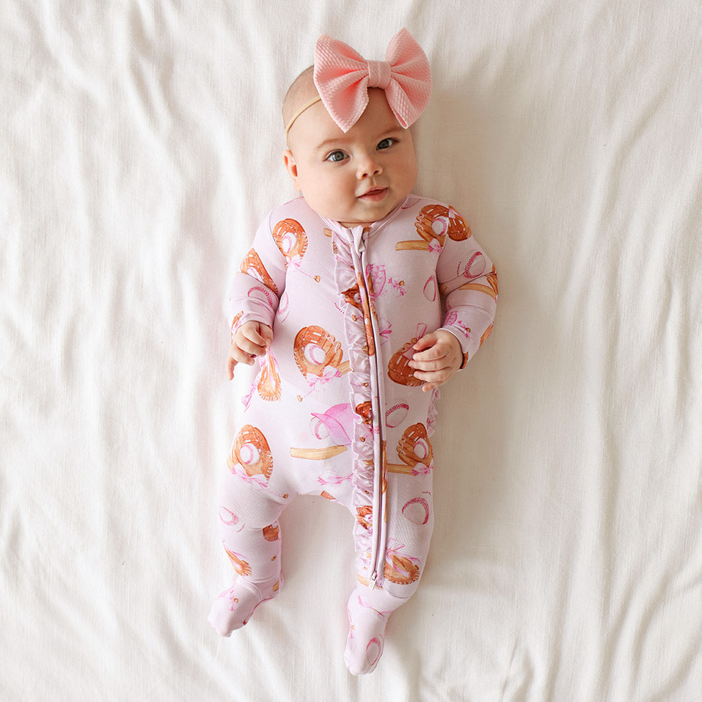 Dorothy Footie Ruffled Zippered One Piece