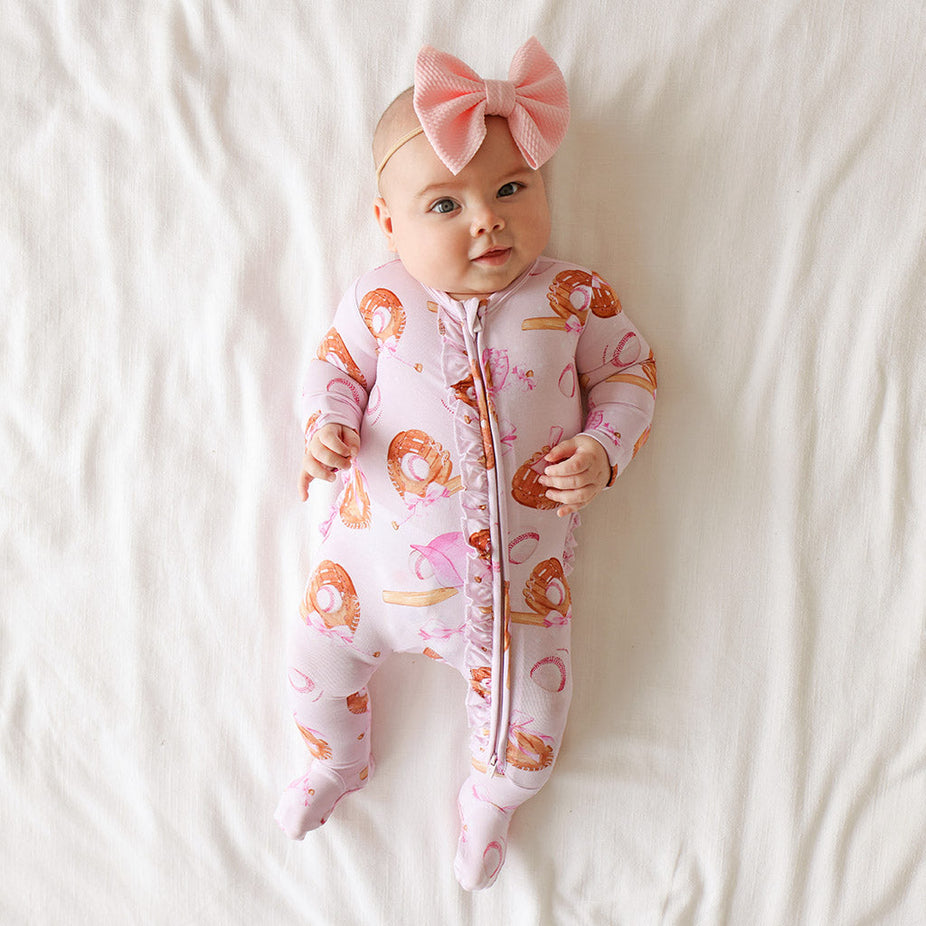 Dorothy Footie Ruffled Zippered One Piece