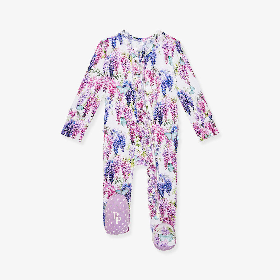 Laura Jane Footie Ruffled Zippered One Piece