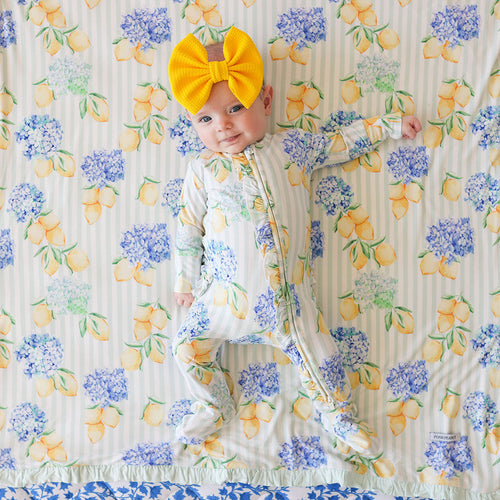 Nicola Footie Ruffled Zippered One Piece