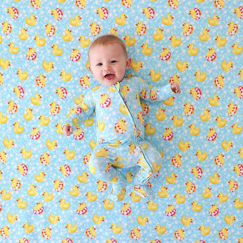 Rubber Ducky Footie Zippered One Piece