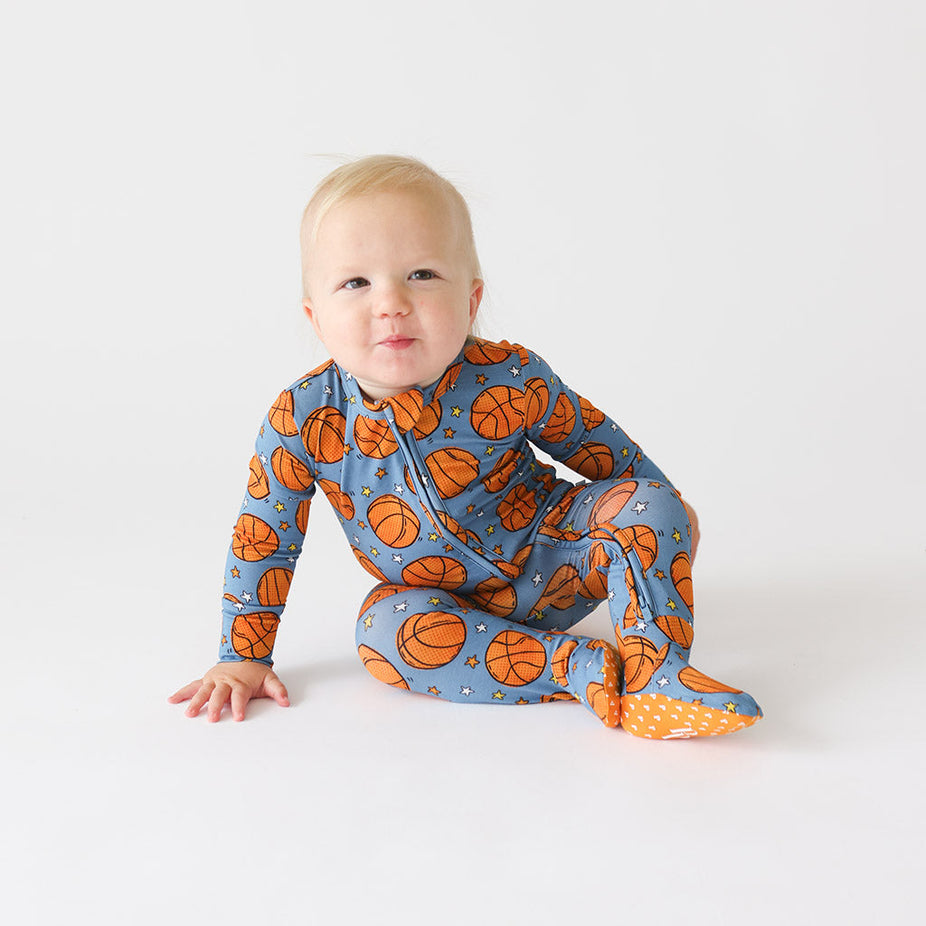 Slam Dunk Footie Zippered One Piece