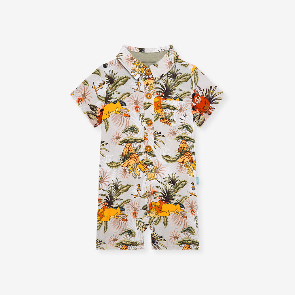 Disney Mighty King Collared Henley Shortall