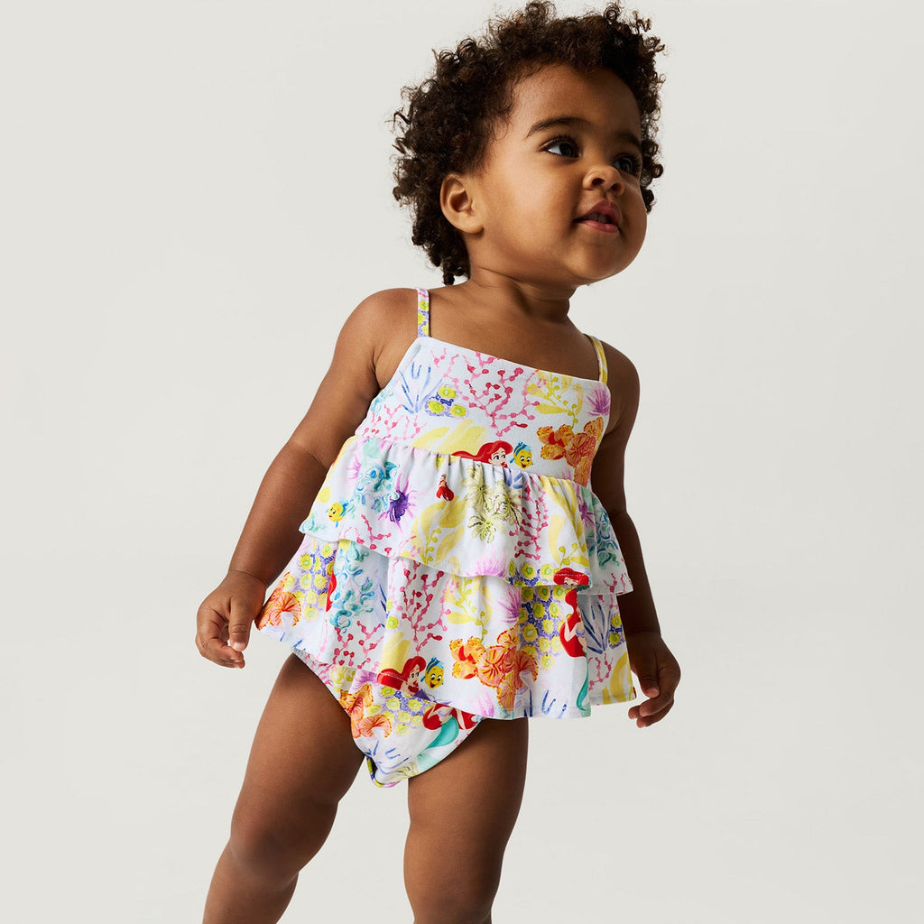Disney Princess Ariel Ruffled Bubble Romper