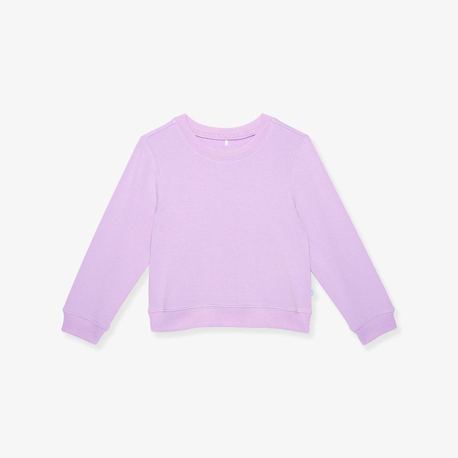 Lavender Haze French Terry Pullover Sweatshirt