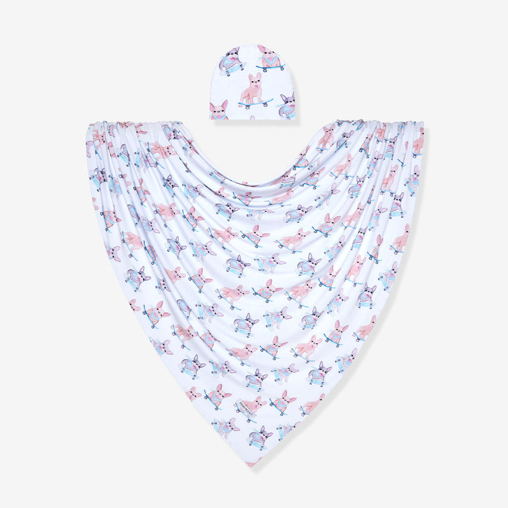 Toby Swaddle Beanie Set