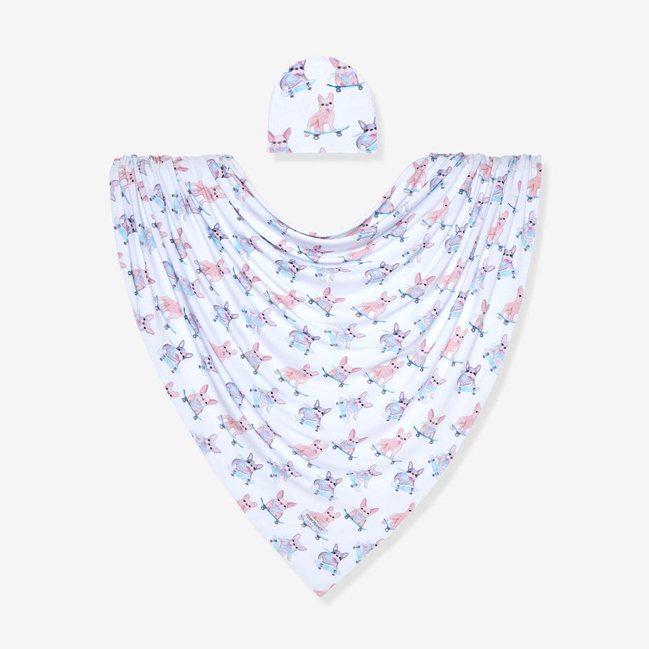 Toby Swaddle Beanie Set