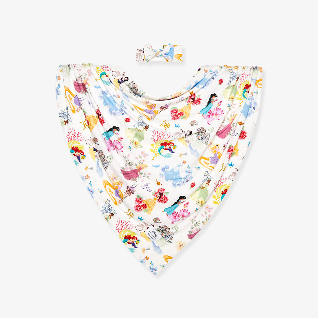 Disney Princess Ball Swaddle Headband Set