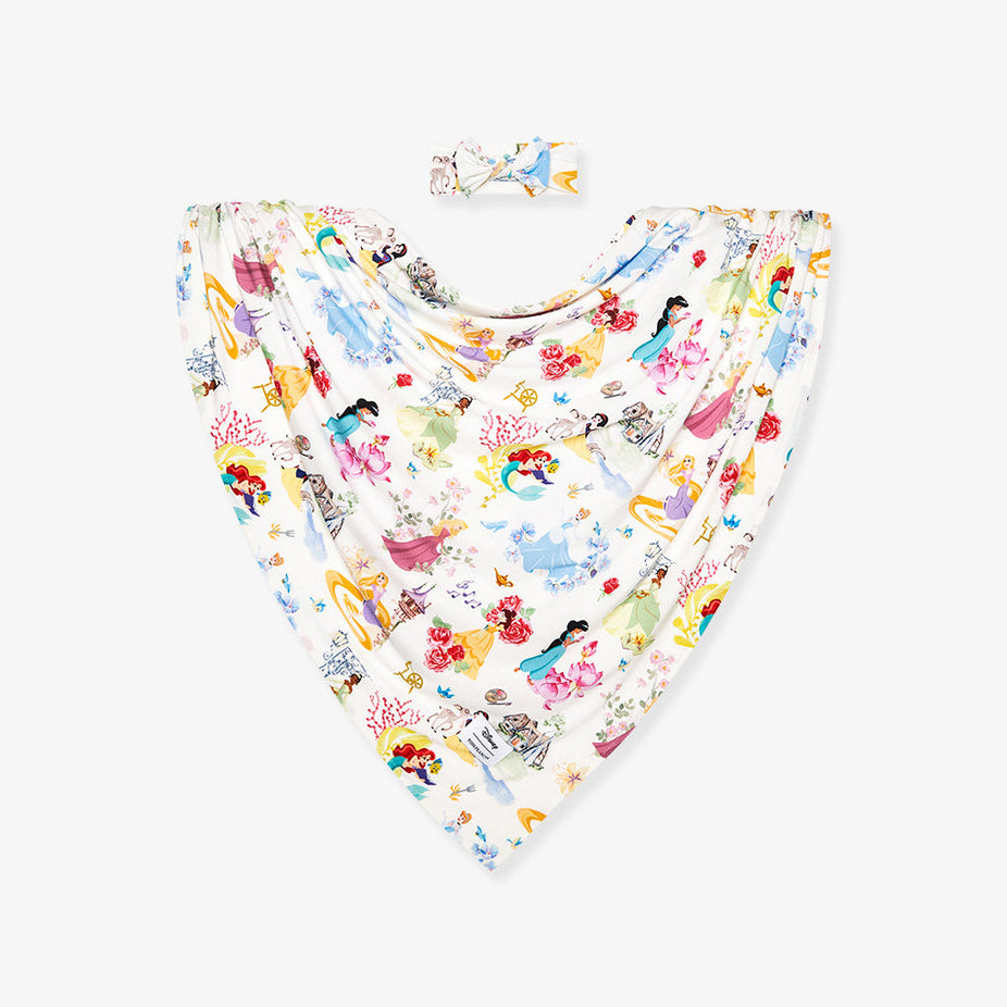 Disney Princess Ball Swaddle Headband Set