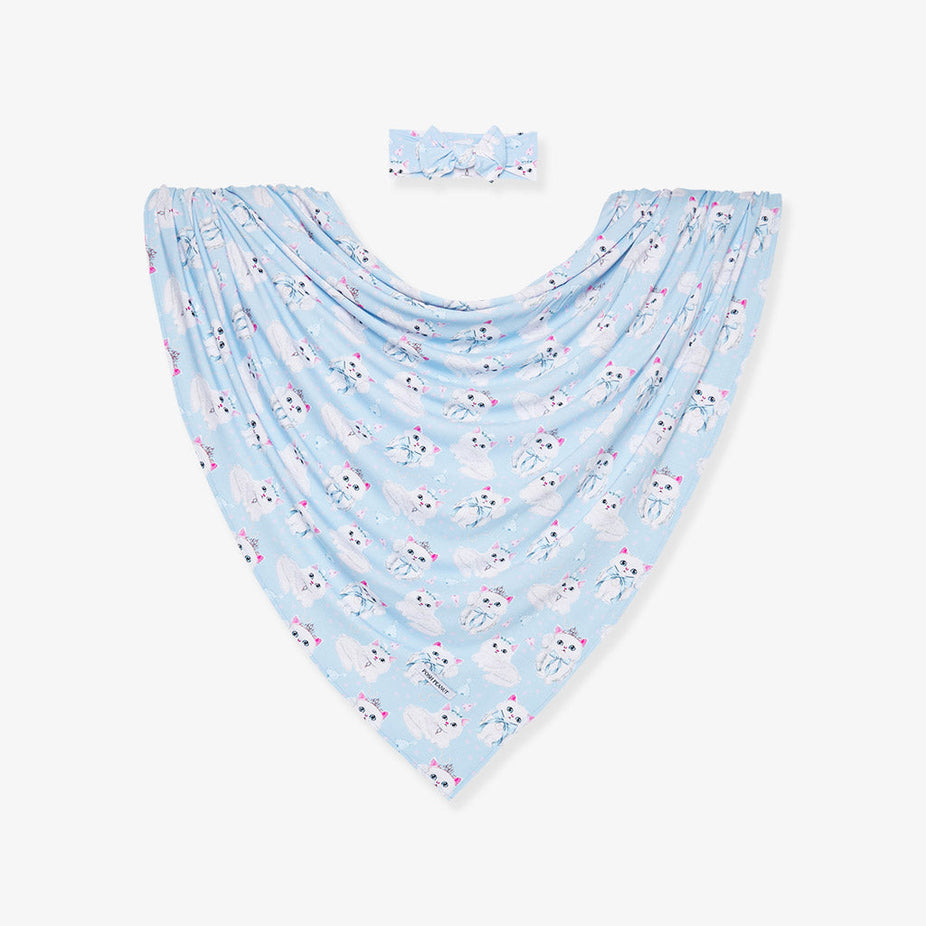 Dixie Cat Swaddle Headband Set