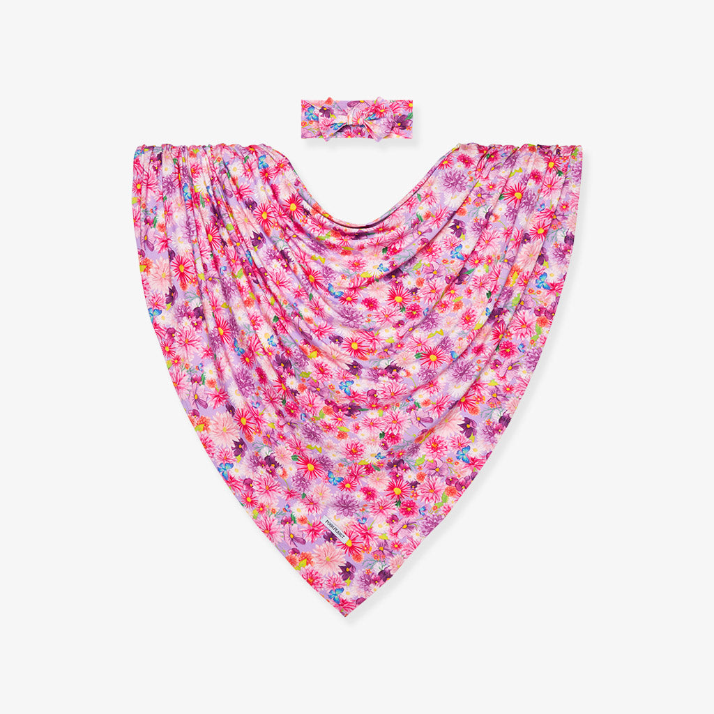 Zinnia Swaddle Headband Set