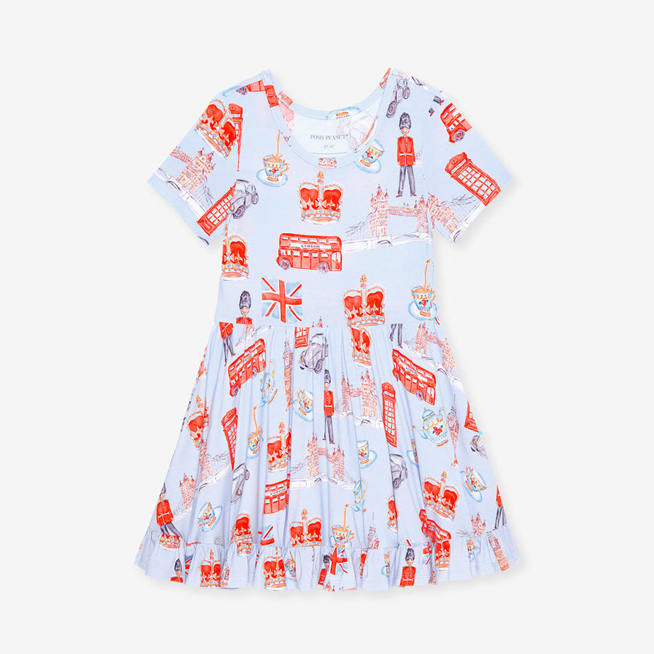 Posh London Ruffled Twirl Dress