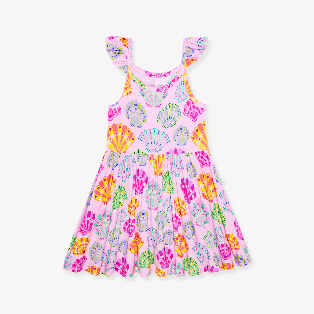 Catalina Ruffled Picot Twirl Dress