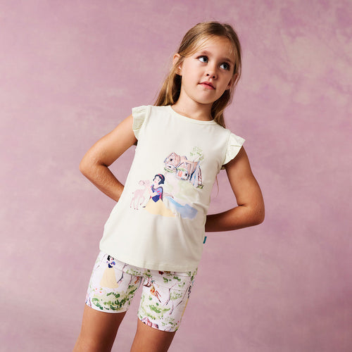 Disney Snow White Ruffled Graphic Tee