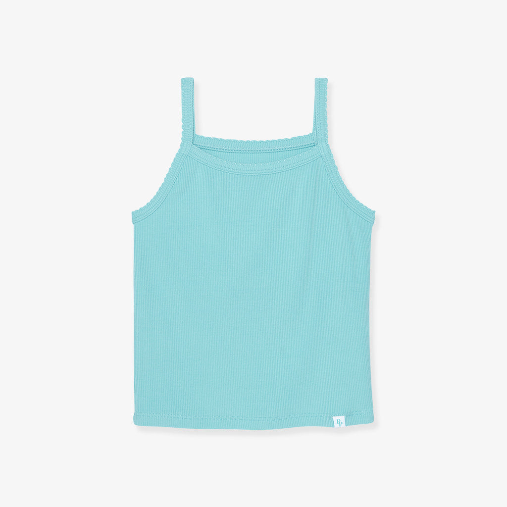 Tibetan Stone Premium Knit Rib Scallop Cami