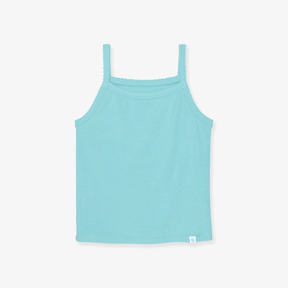 Tibetan Stone Premium Knit Rib Scallop Cami