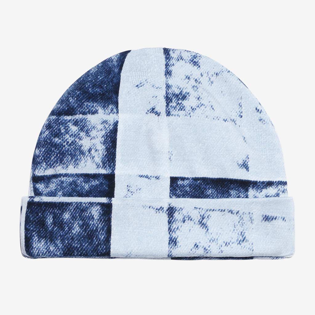 Denim Plaid Beanie