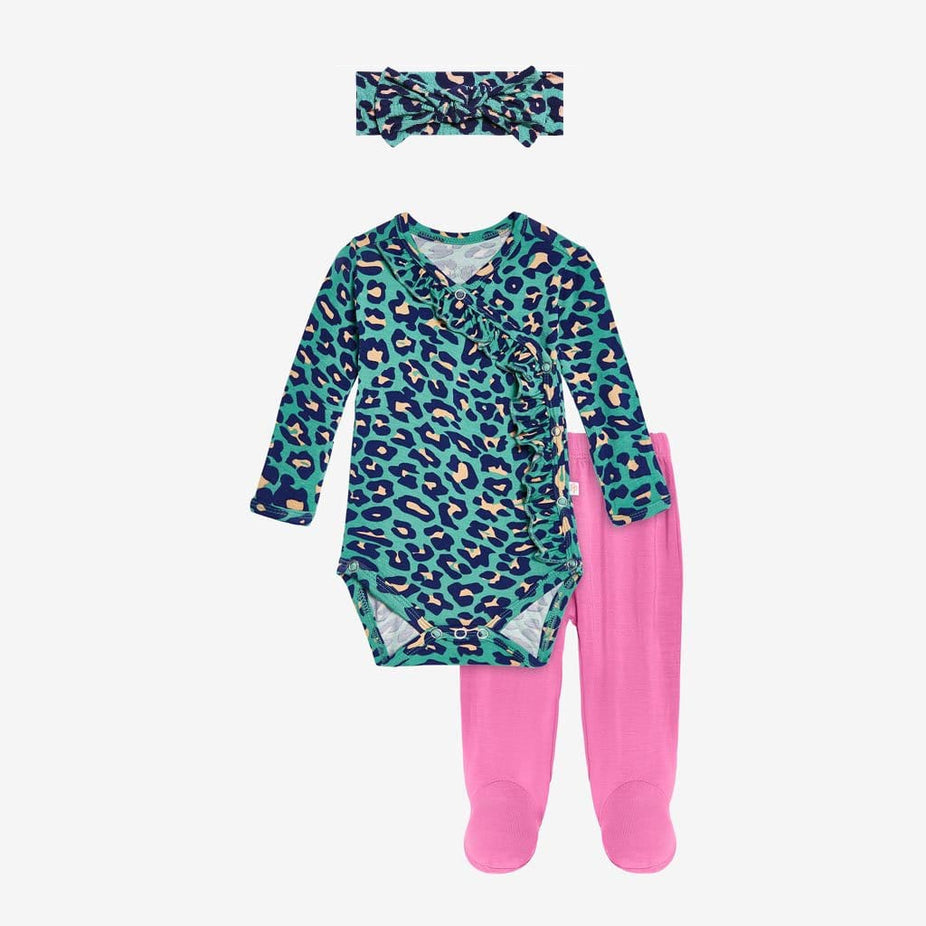 Lana Leopard Kimono Set