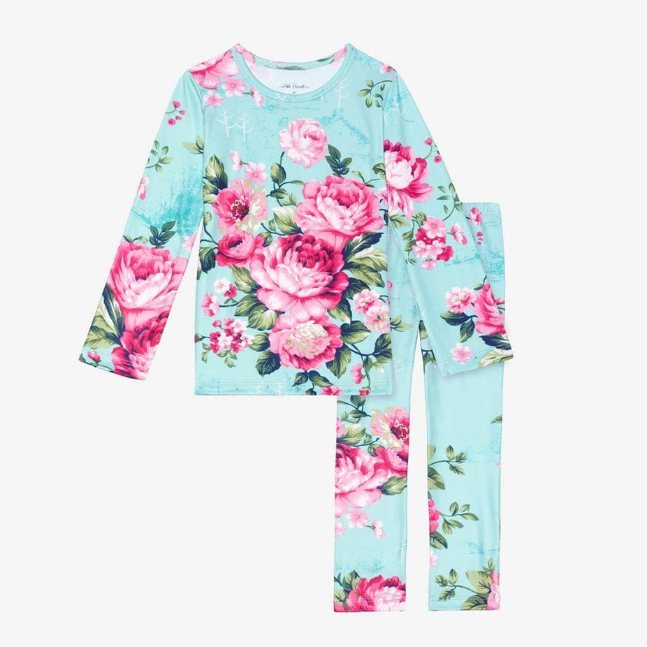 Aqua Floral Pajamas
