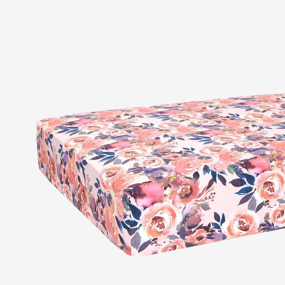Dusk Rose Crib Sheet