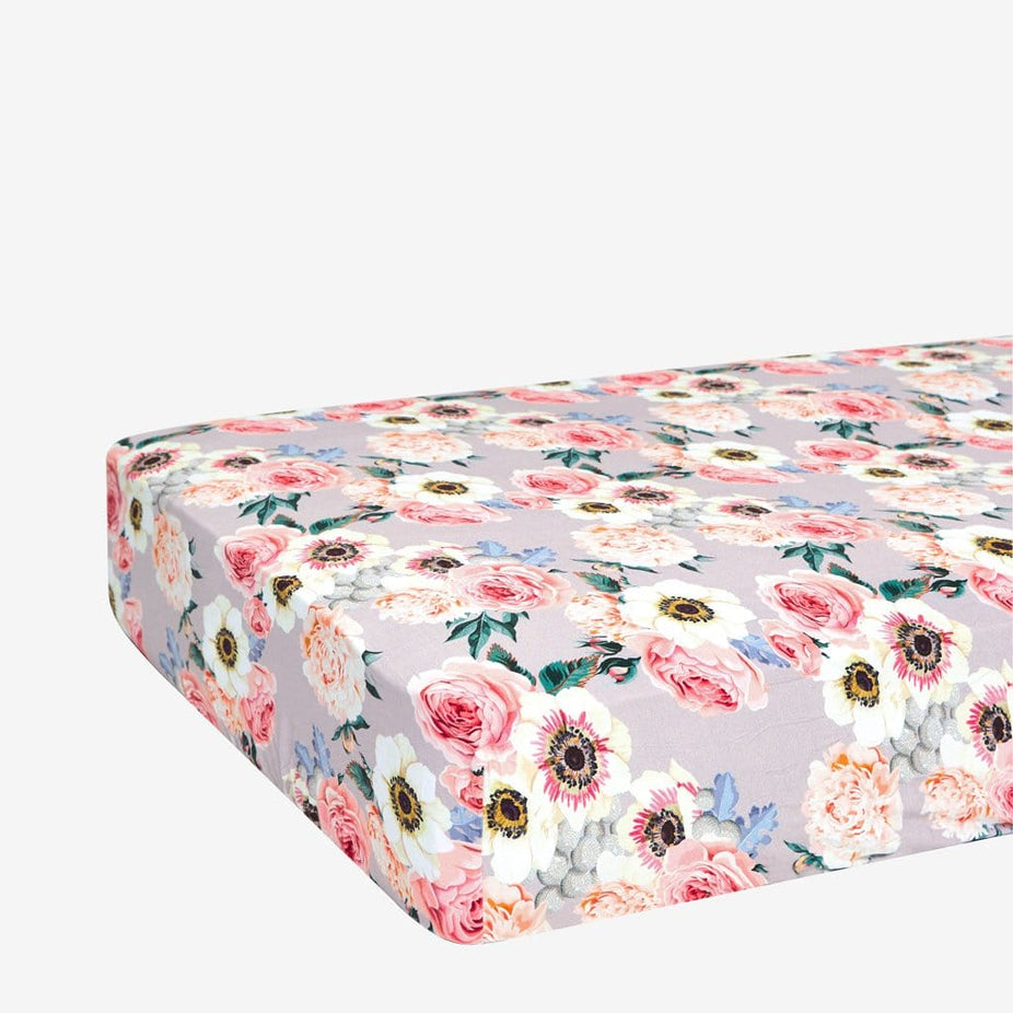 French Gray Crib Sheet