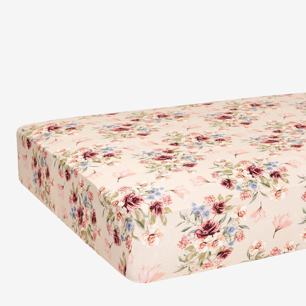 Gia Floral Crib Sheet