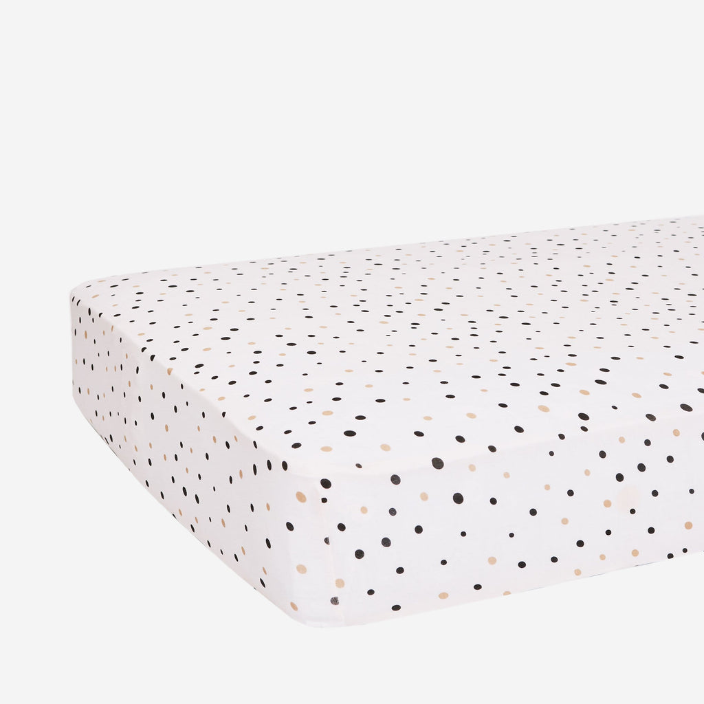 Jamie Polka Dot Crib Sheet