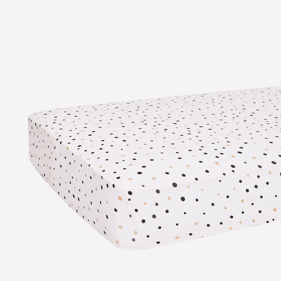 Jamie Polka Dot Crib Sheet