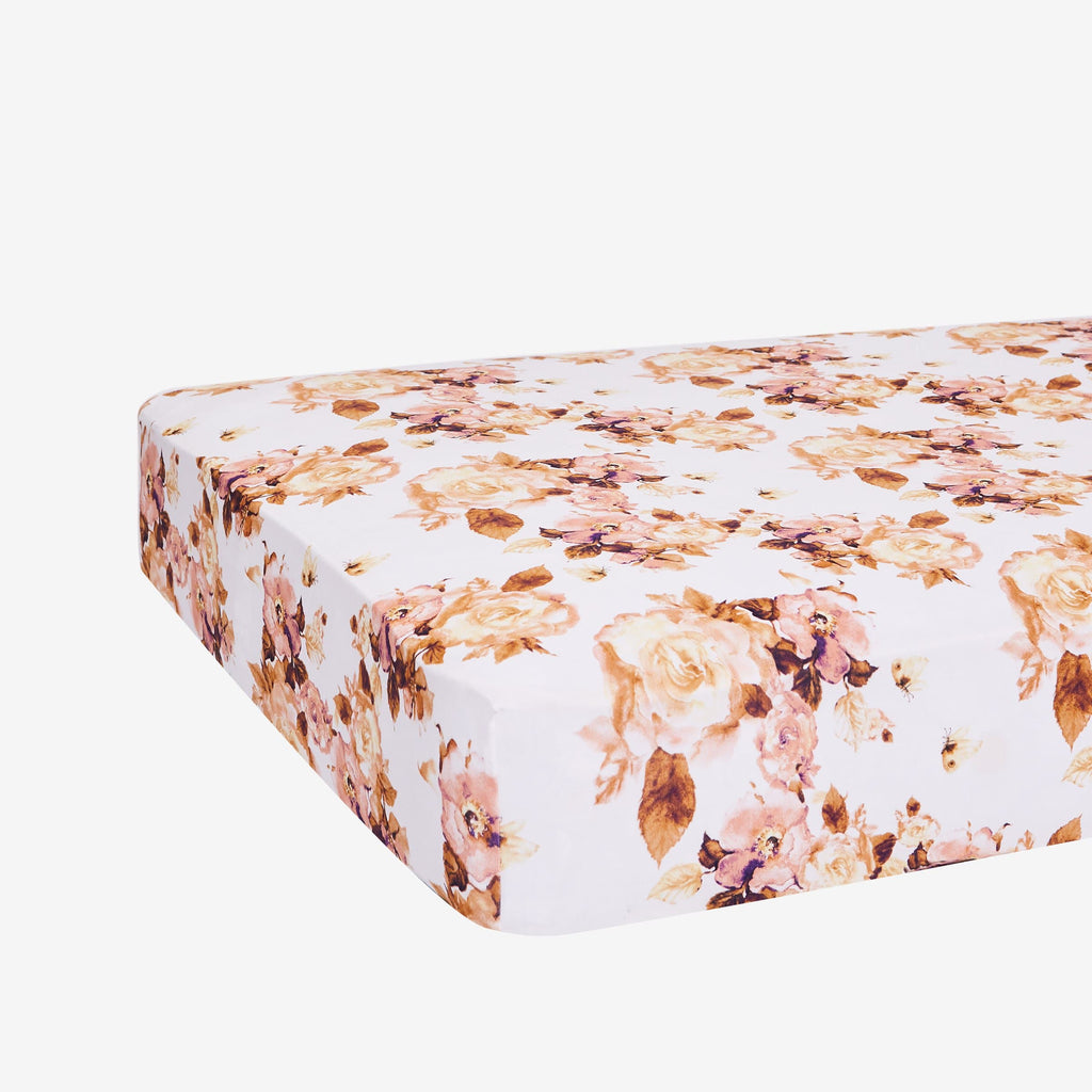 Reese Floral Crib Sheet
