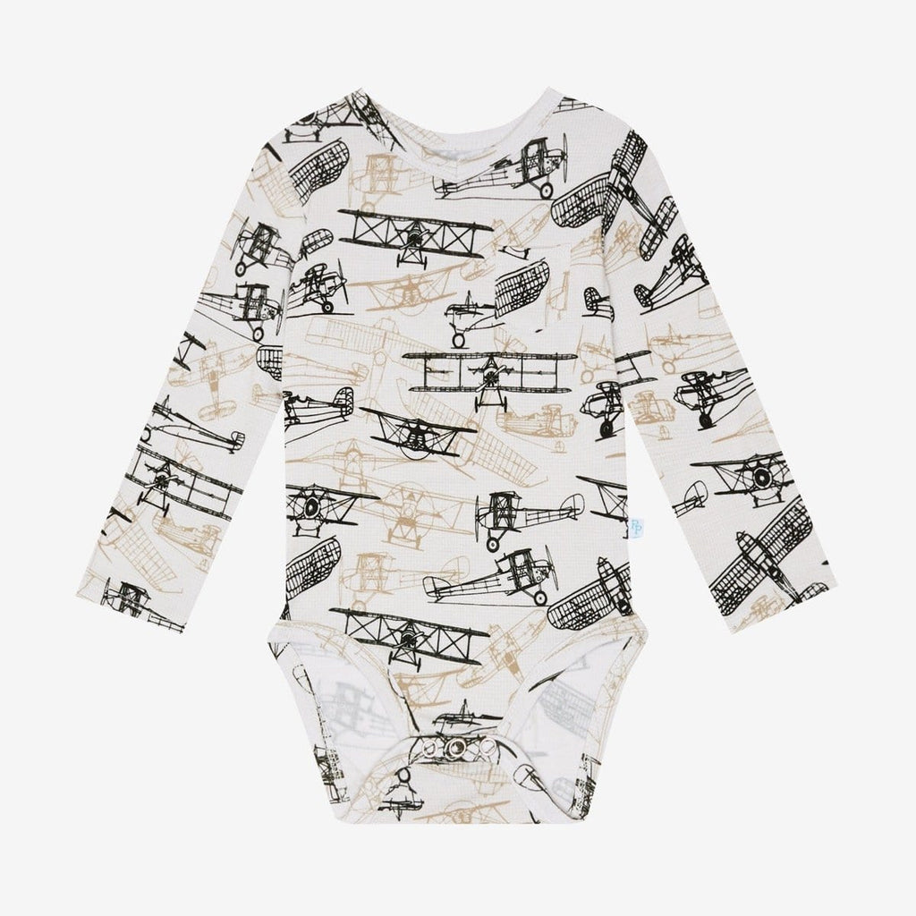 Wright Flyer Long Sleeve V-Neck Bodysuit