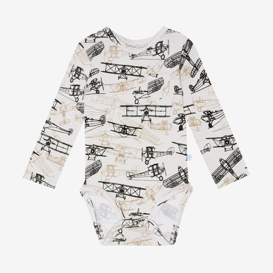 Wright Flyer Long Sleeve V-Neck Bodysuit