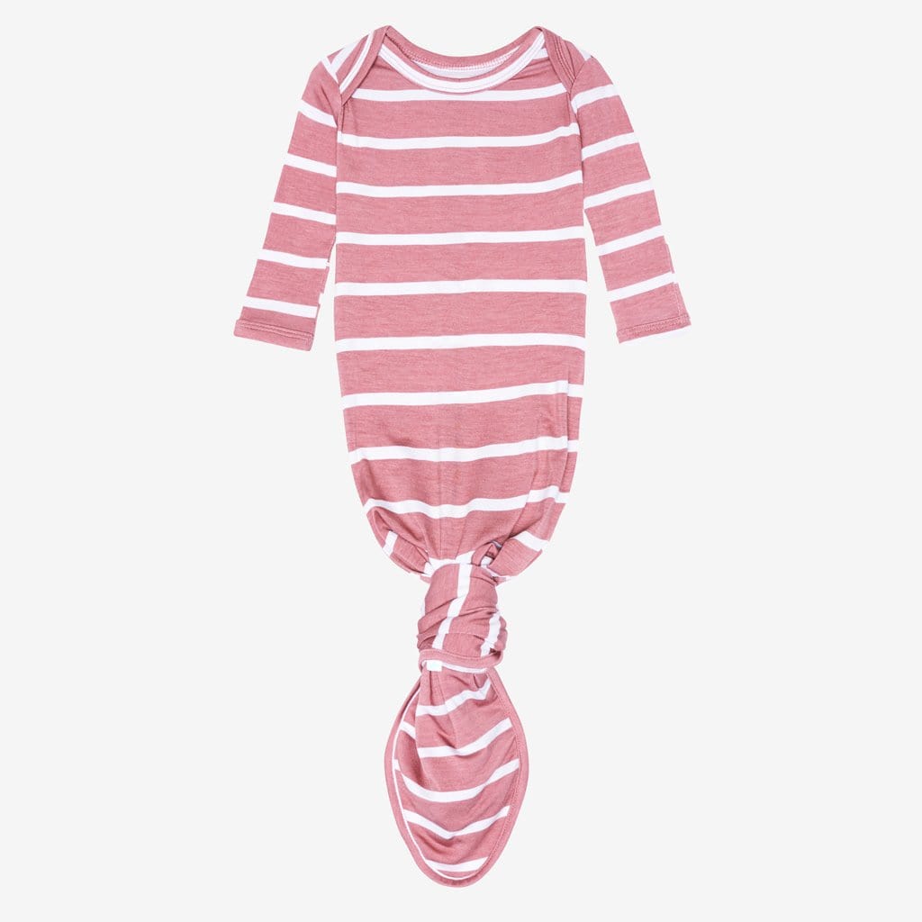Blush Rose Stripe Knotted Gown
