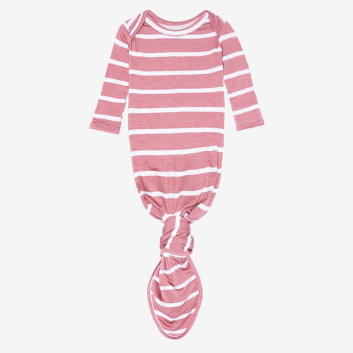 Blush Rose Stripe Knotted Gown