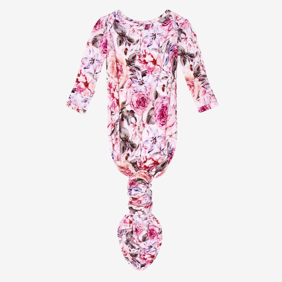 Elise Floral Knotted Gown