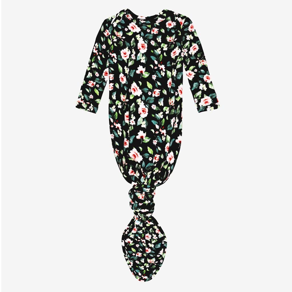 Lina Floral Knotted Gown