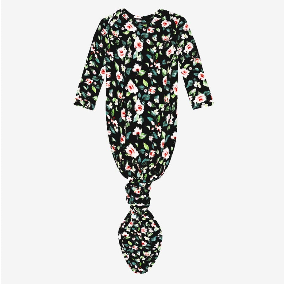 Lina Floral Knotted Gown