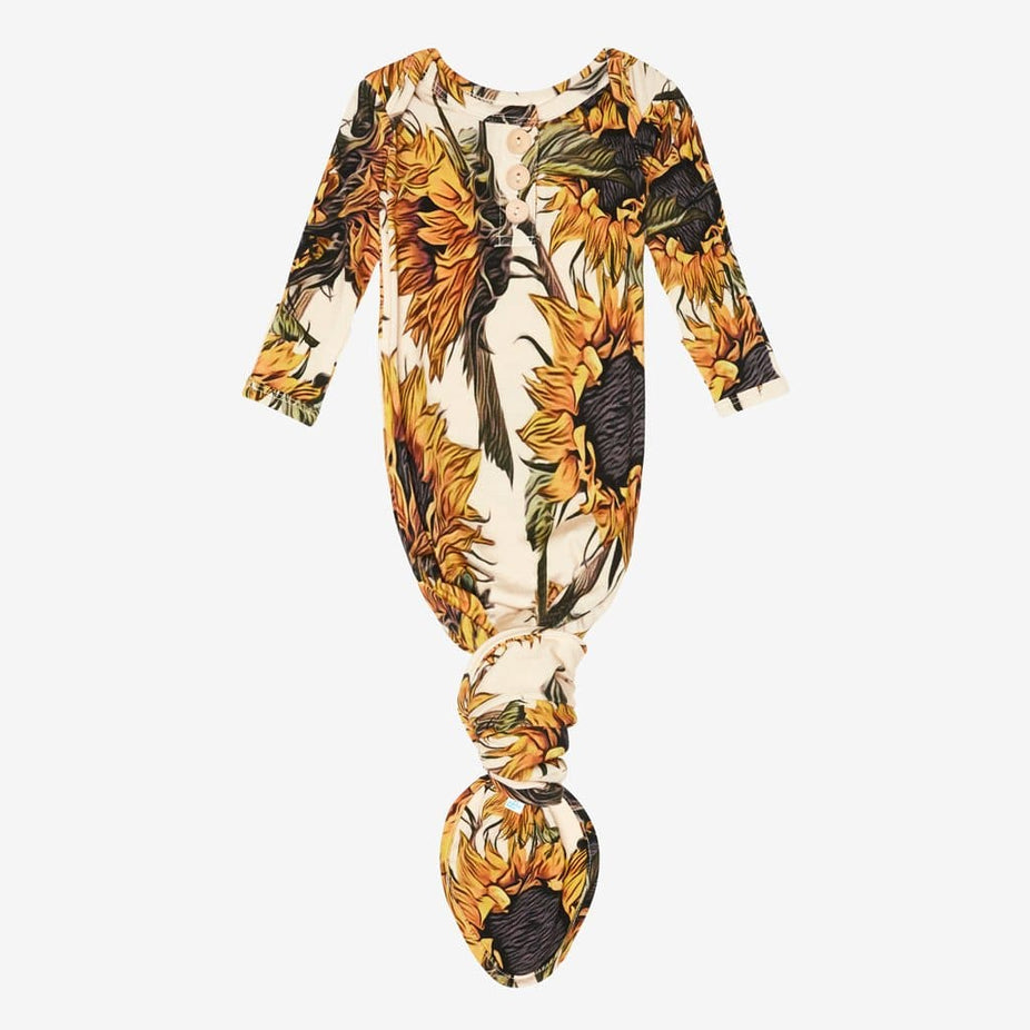 Arev Button Knotted Gown