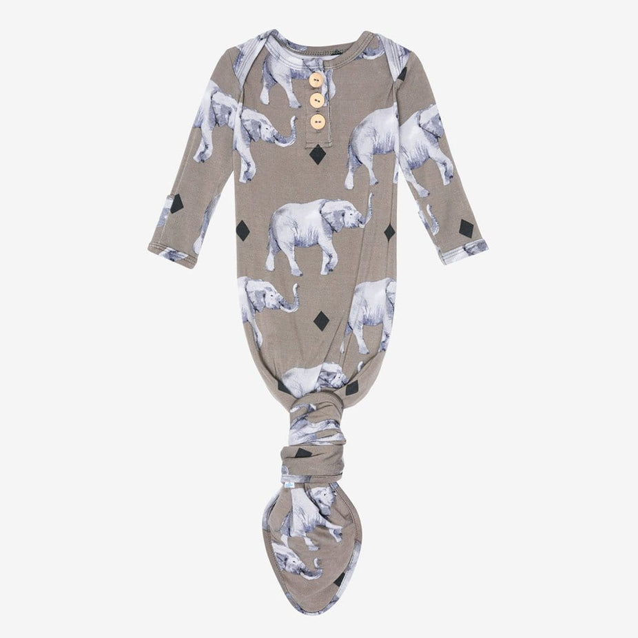 Rocco Elephant Button Knotted Gown