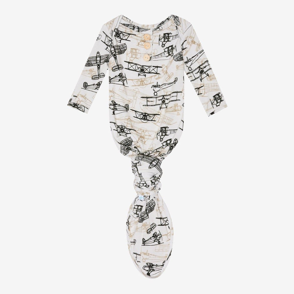 Wright Flyer Button Knotted Gown