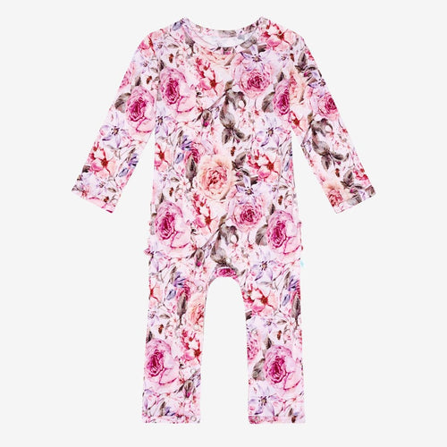 Elise Floral Ruffled Romper